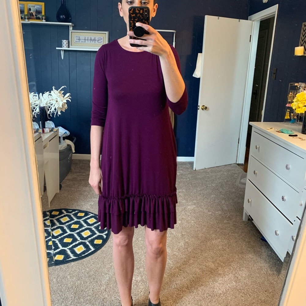 3/4 Sleeve Super Soft Tee Dress